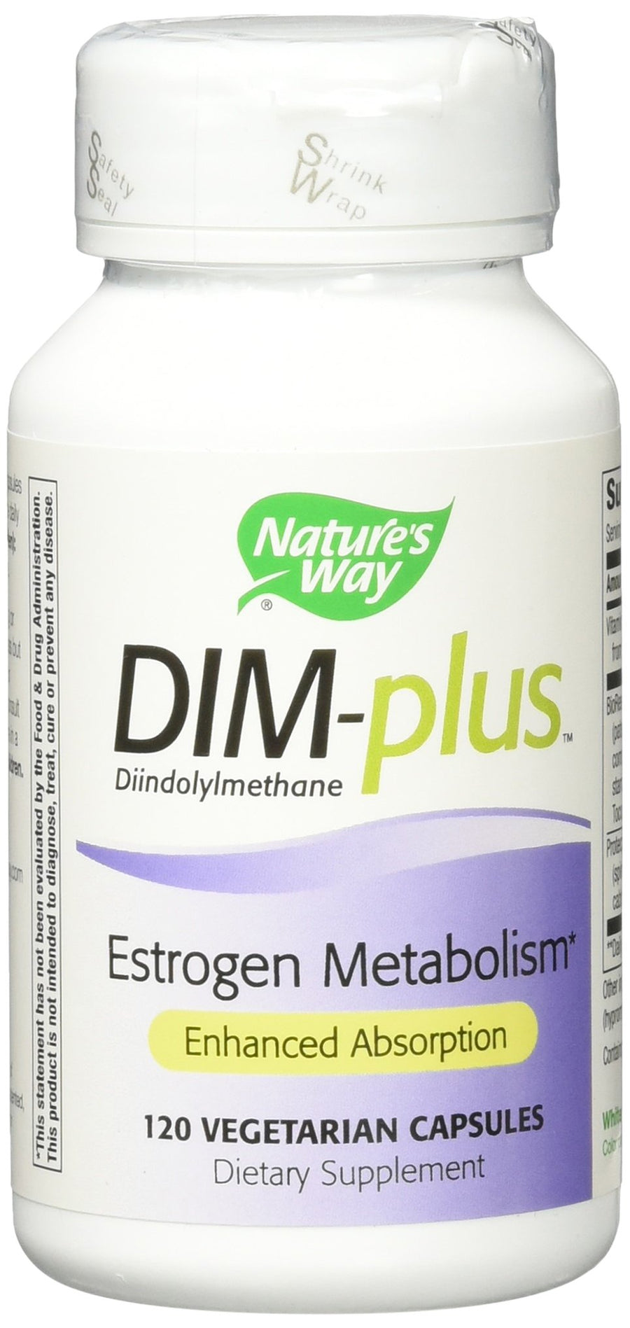 Nature's Way Dim-Plus Estrogen Metabolism Formula, 120 Count