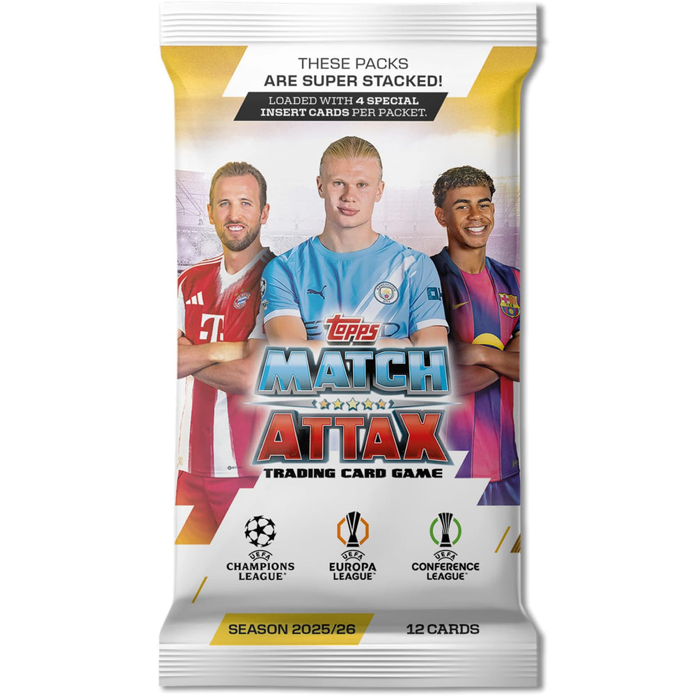 Topps Match Attax UCC 2025/2026 Trading Cards, Full Box, 384 Count