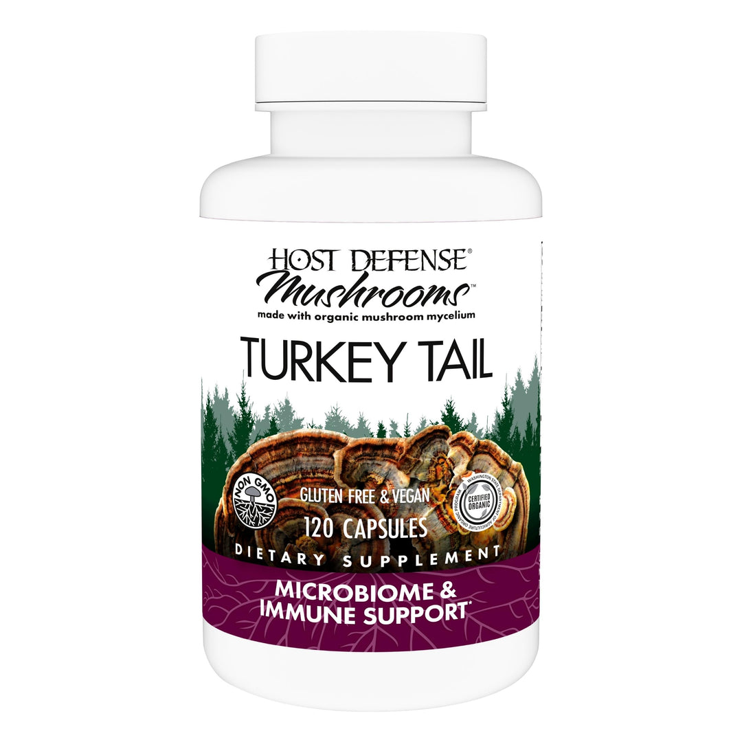 Host Defense Turkey Tail Capsules, 120 Count