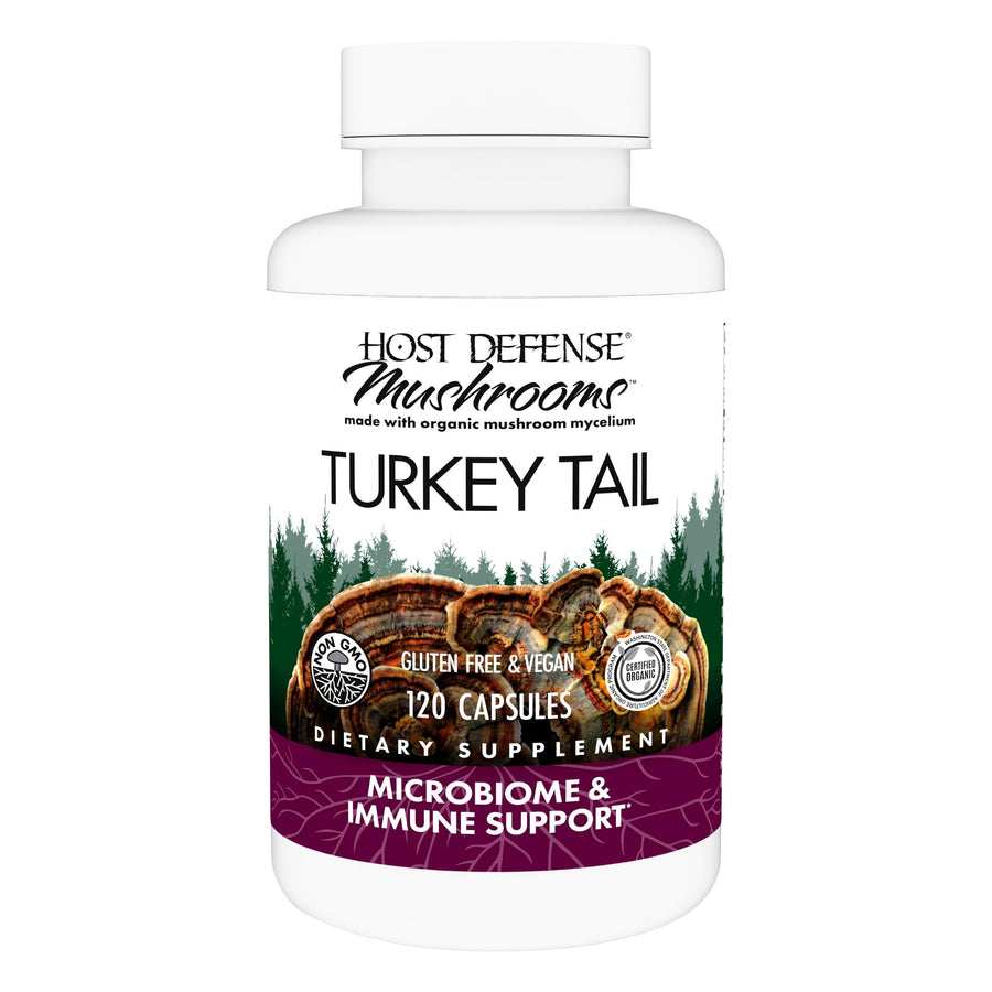 Host Defense Turkey Tail Capsules, 120 Count