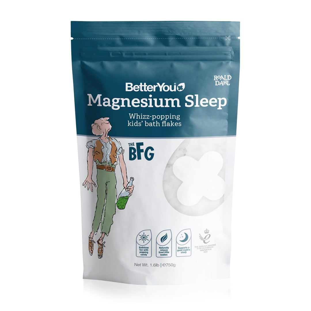 BetterYou Magnesium Sleep Kids Bath Flakes, Lavender, 1.6 lb