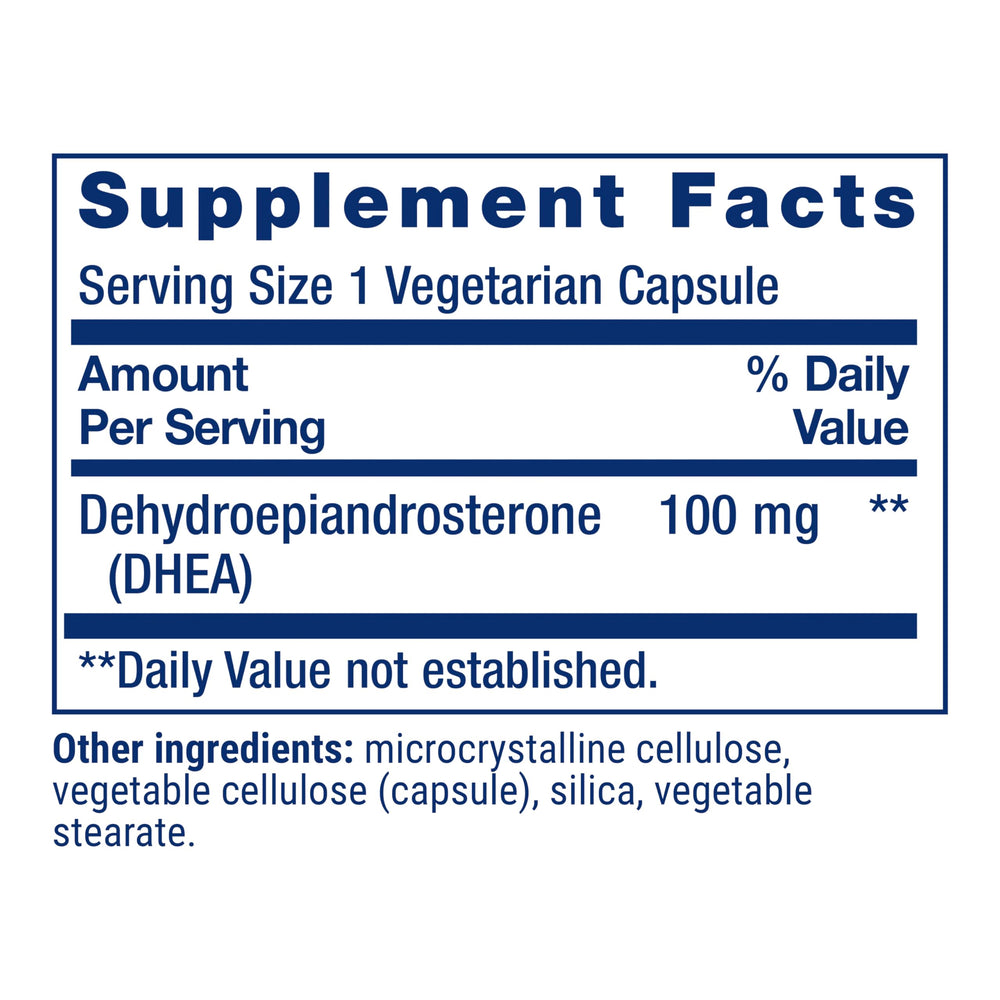 Life Extension DHEA Vegetarian Capsules, 60 Count