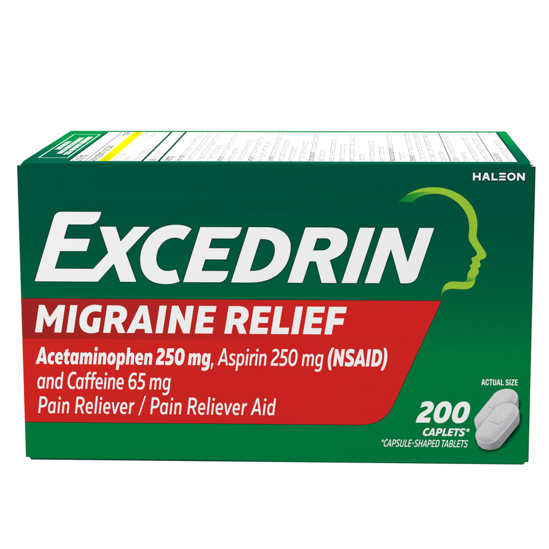 Excedrin Migraine Relief Caplets, 200 Count