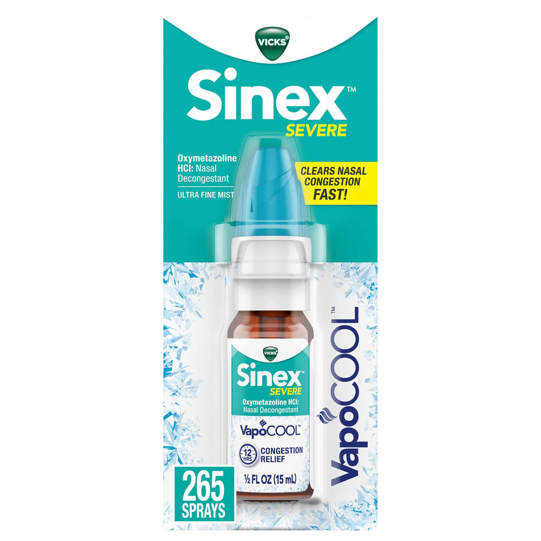 Vicks Sinex Severe Nasal Spray, VapoCOOL, 265 Sprays