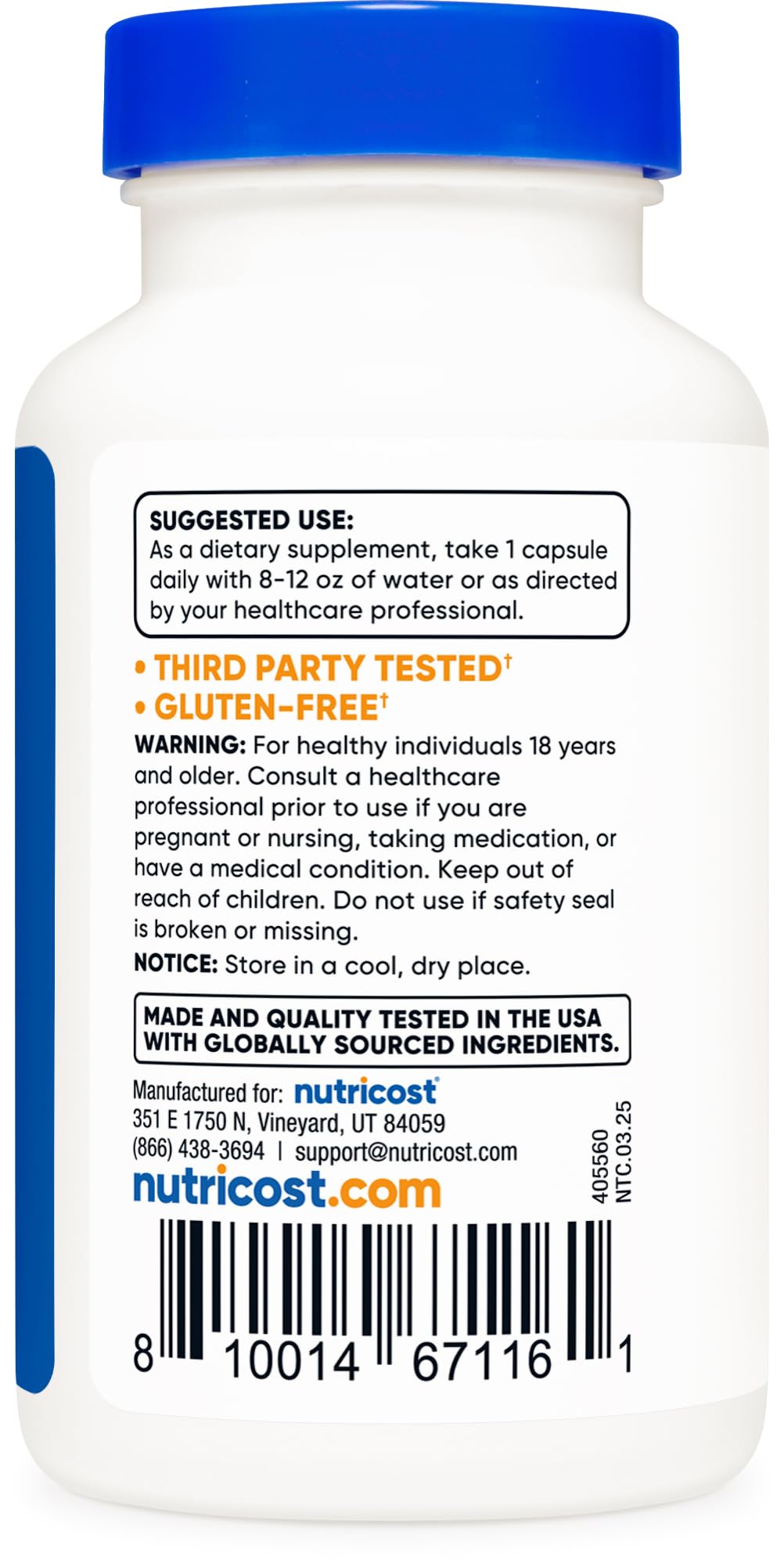 Nutricost Aloe Vera Extract Capsules, 120 Count