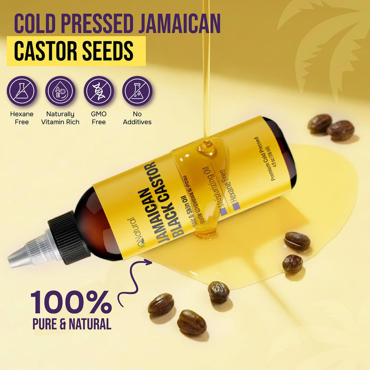 IQNATURAL Jamaican Black Castor Oil, Regular, 4 fl oz