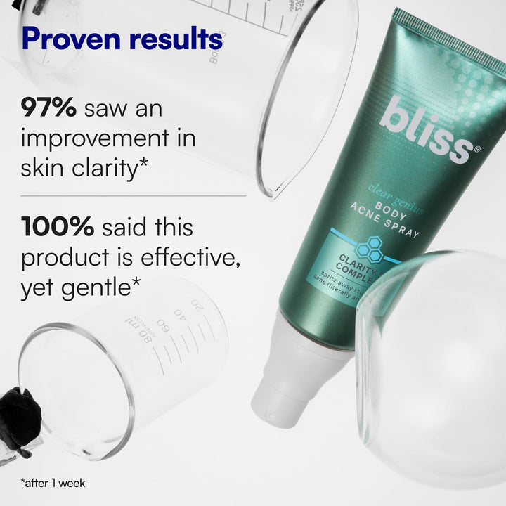 Bliss Clear Genius Salicylic Acid Body Acne Spray, 3.5 fl oz