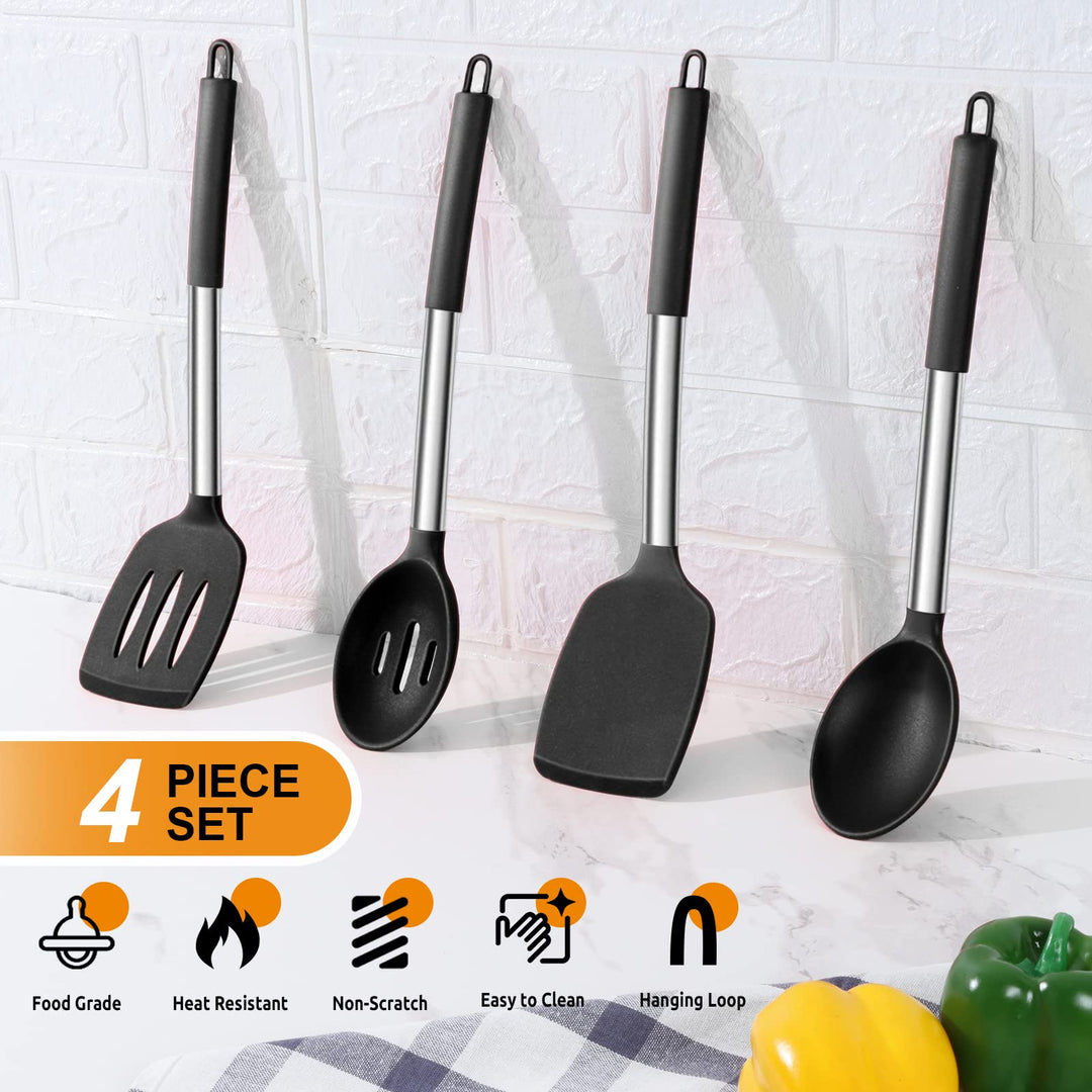 E-far Silicone Cooking Utensils Set, 4 Count