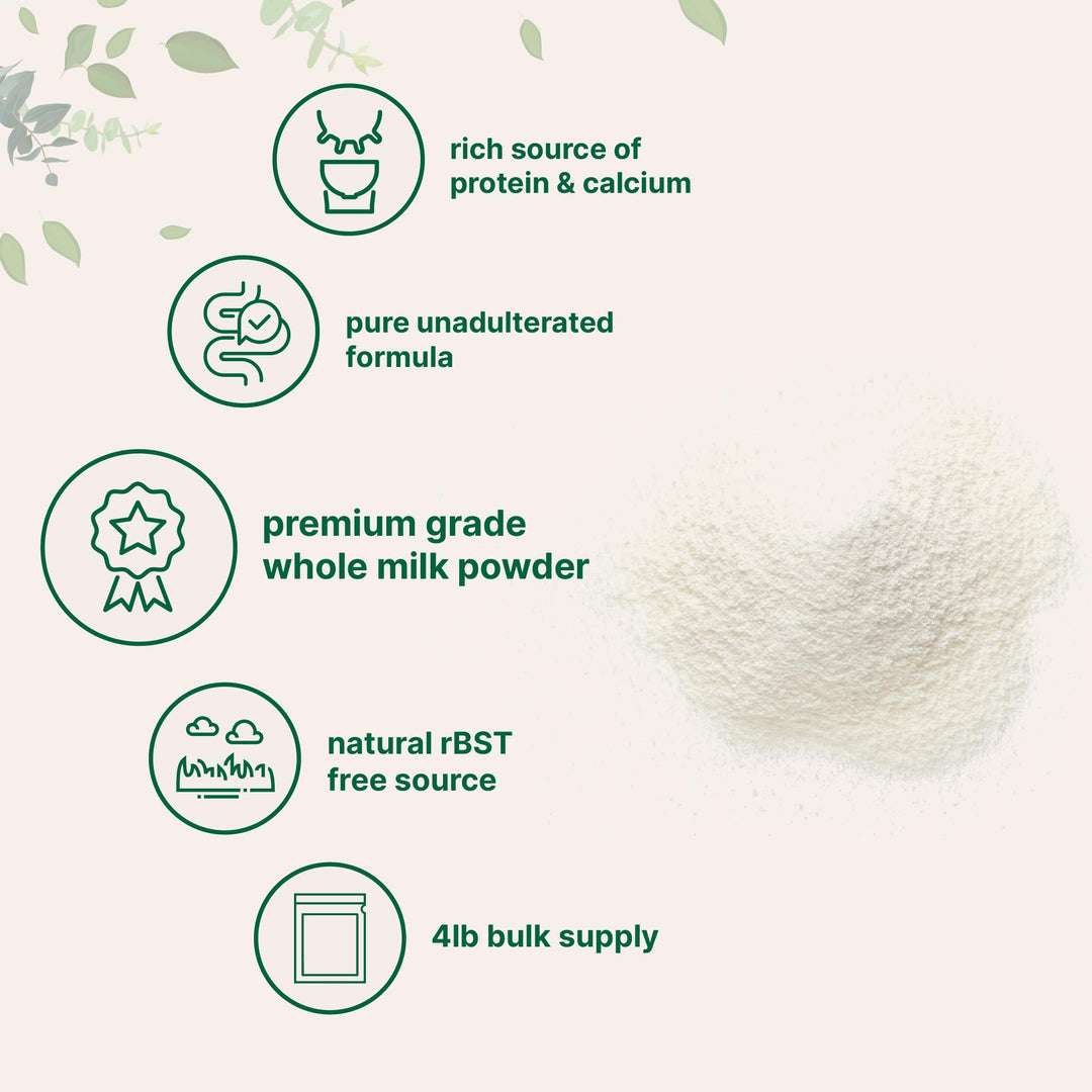 Micro Ingredients Whole Milk Powder, 4 lb