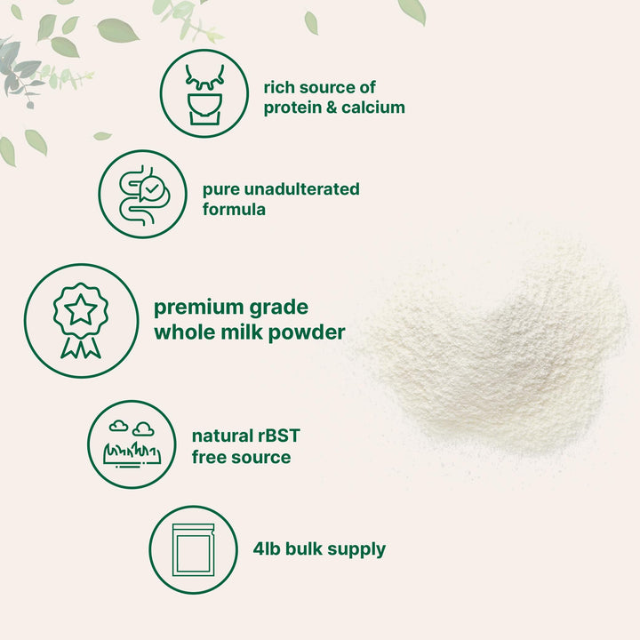 Micro Ingredients Whole Milk Powder, 4 lb