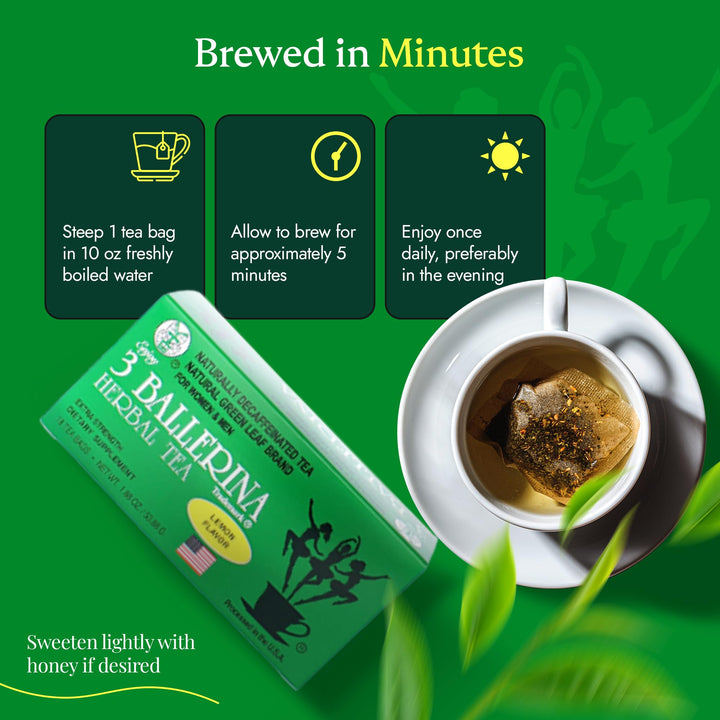3 Ballerina Diet Tea Extra Strength, Orange Lemon Cinnamon, Pack of 3