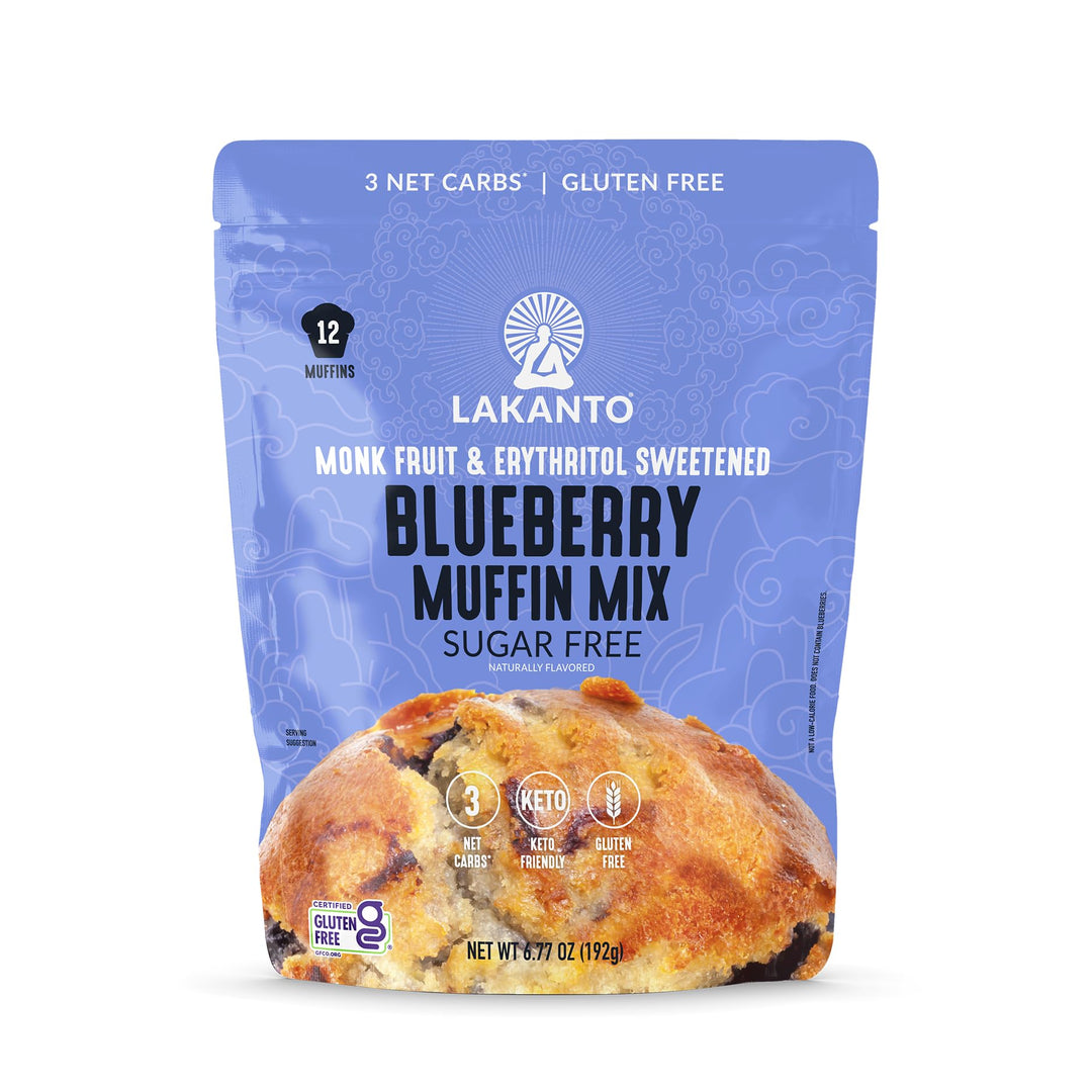 Lakanto Blueberry Muffin Mix, Sugar Free, Gluten Free, 12 Count