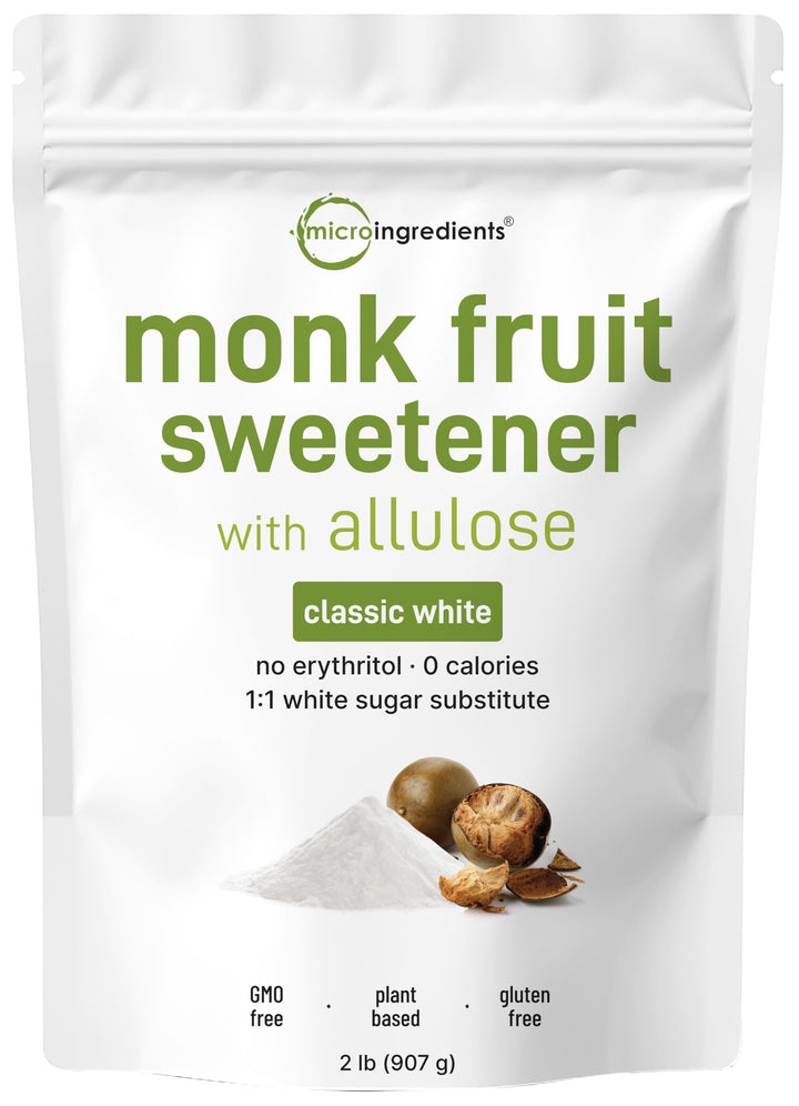 Micro Ingredients Monk Fruit Sweetener with Allulose, 2 lb