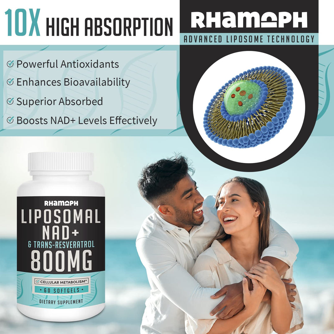 Rhameph Liposomal NAD+ Capsules, 800 mg, 60 Count