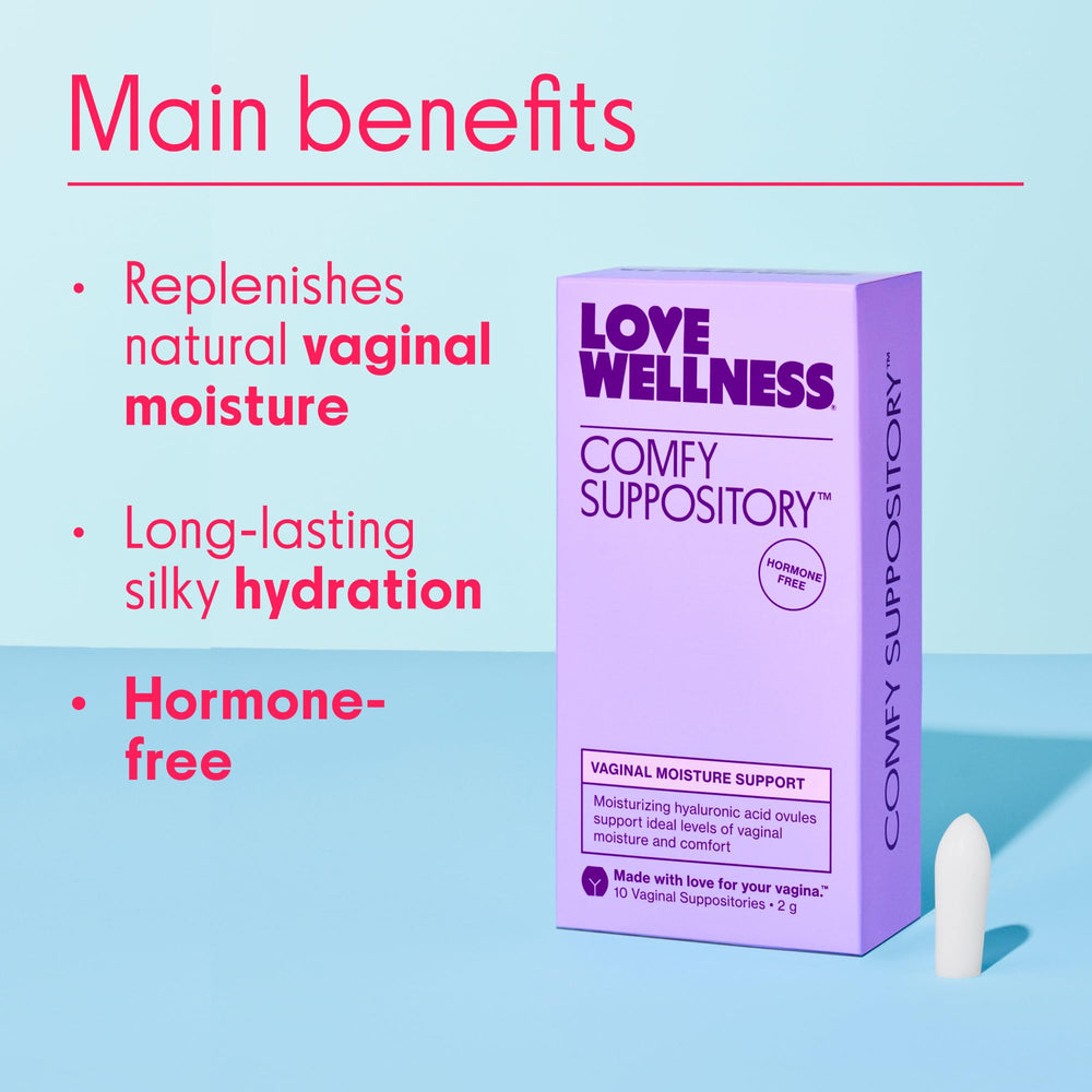 Love Wellness Comfy Suppository, 10 Count