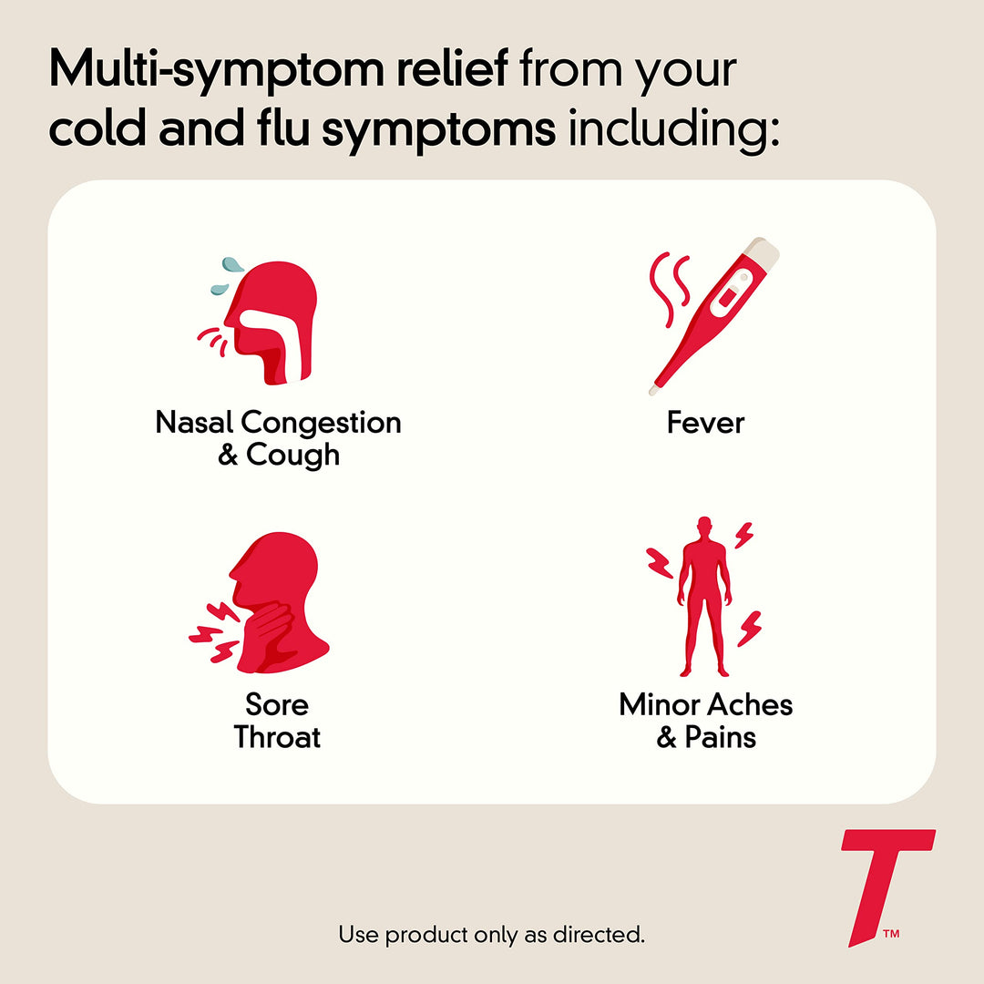 Tylenol Cold + Flu Severe Caplets, 24 Count