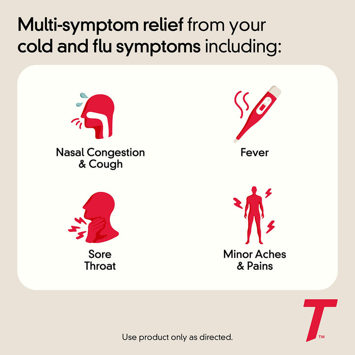 Tylenol Cold + Flu Severe Caplets, 24 Count