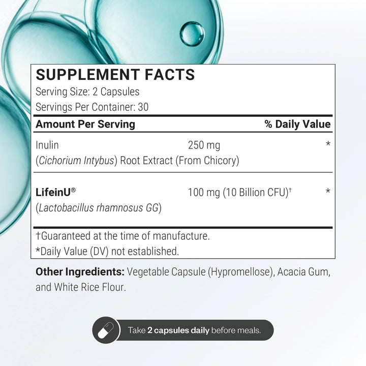 Supersmart Lactobacillus Rhamnosus GG Probiotic Capsules, 10 Billion CFU, 60 Count