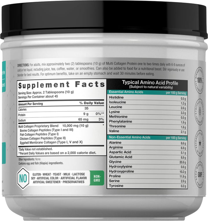 Horbäach Multi Collagen Protein Powder, 16 oz
