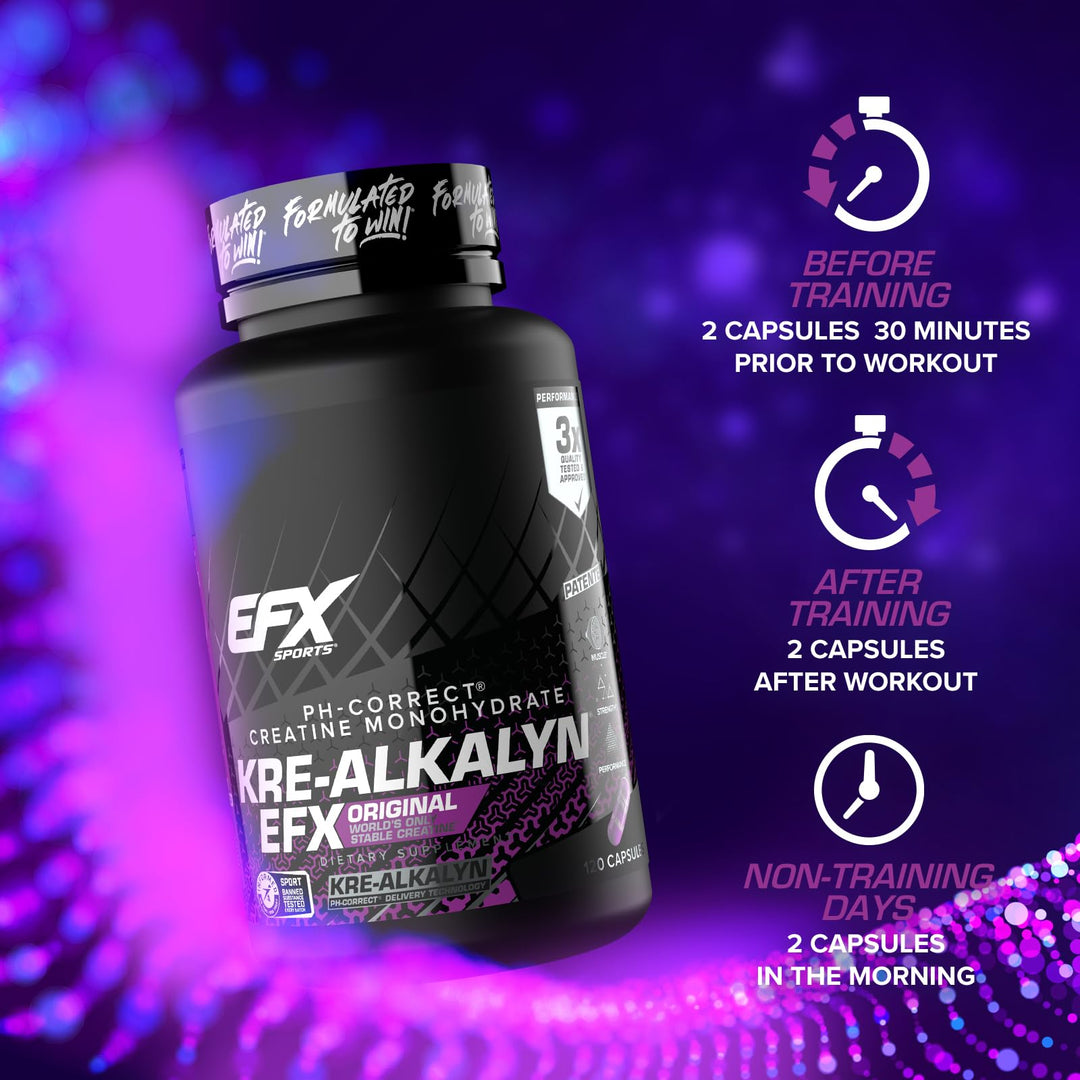 EFX Sports Kre-Alkalyn EFX, 120 Count