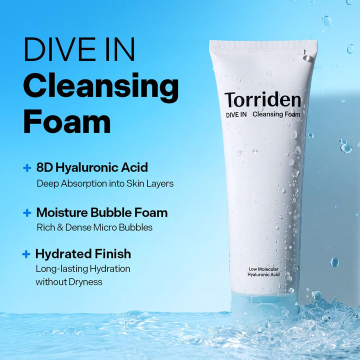Torriden Dive-In Cleansing Foam Face Wash, Pack of 2