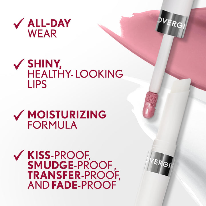 COVERGIRL Outlast All-Day Lip Color Custom Nudes, Deep Cool, 2 Count