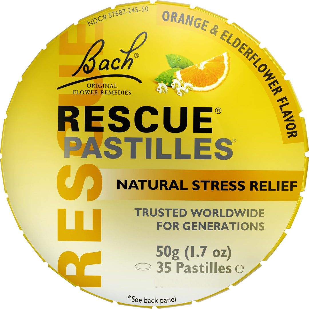 RESCUE Pastilles, Orange and Elderflower, 35 Count