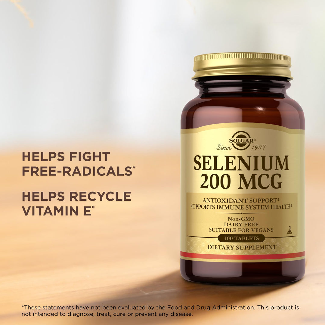 Solgar Selenium 200 mcg Tablets, 100 Count