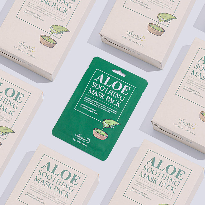 Aloe Soothing Mask Pack [1Box] 23g x 10ea