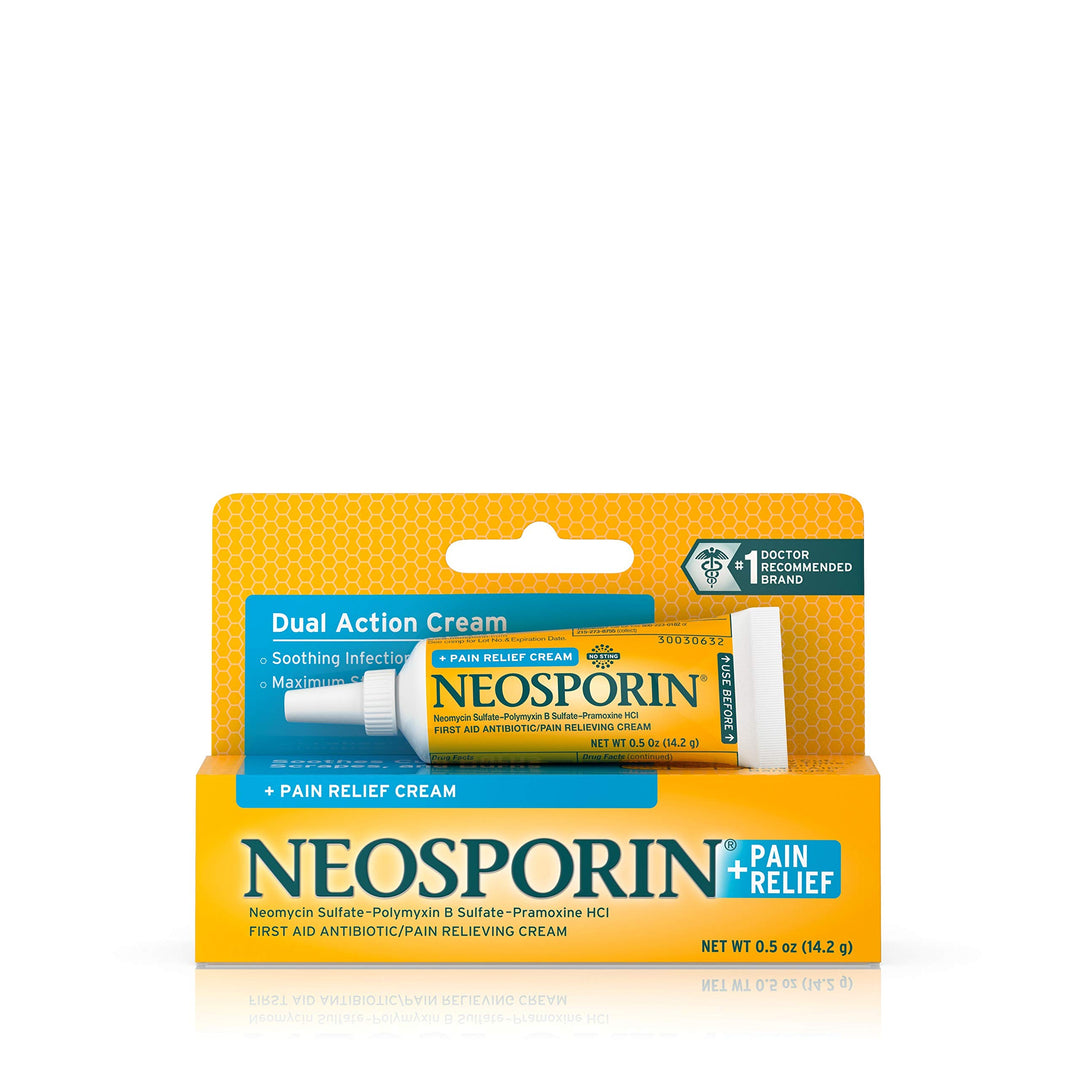 Neosporin + Pain Relief Dual Action Cream, 0.5 oz