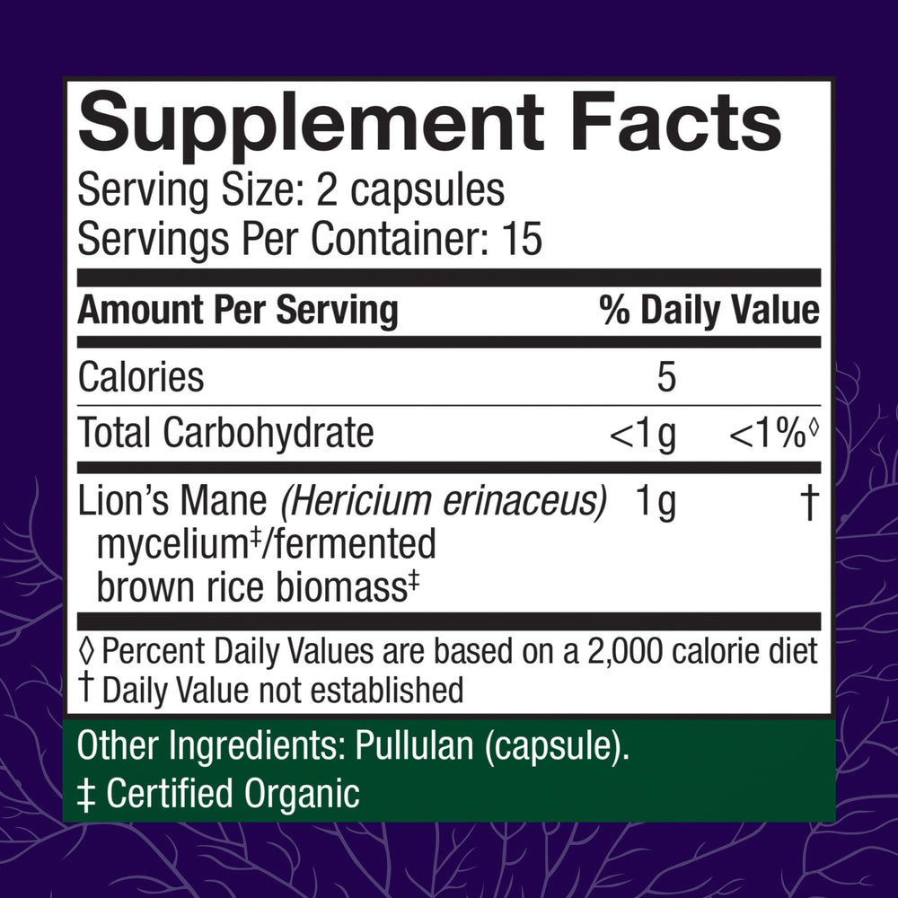 Fungi Perfecti, Lion's Mane Capsules, 30 Count