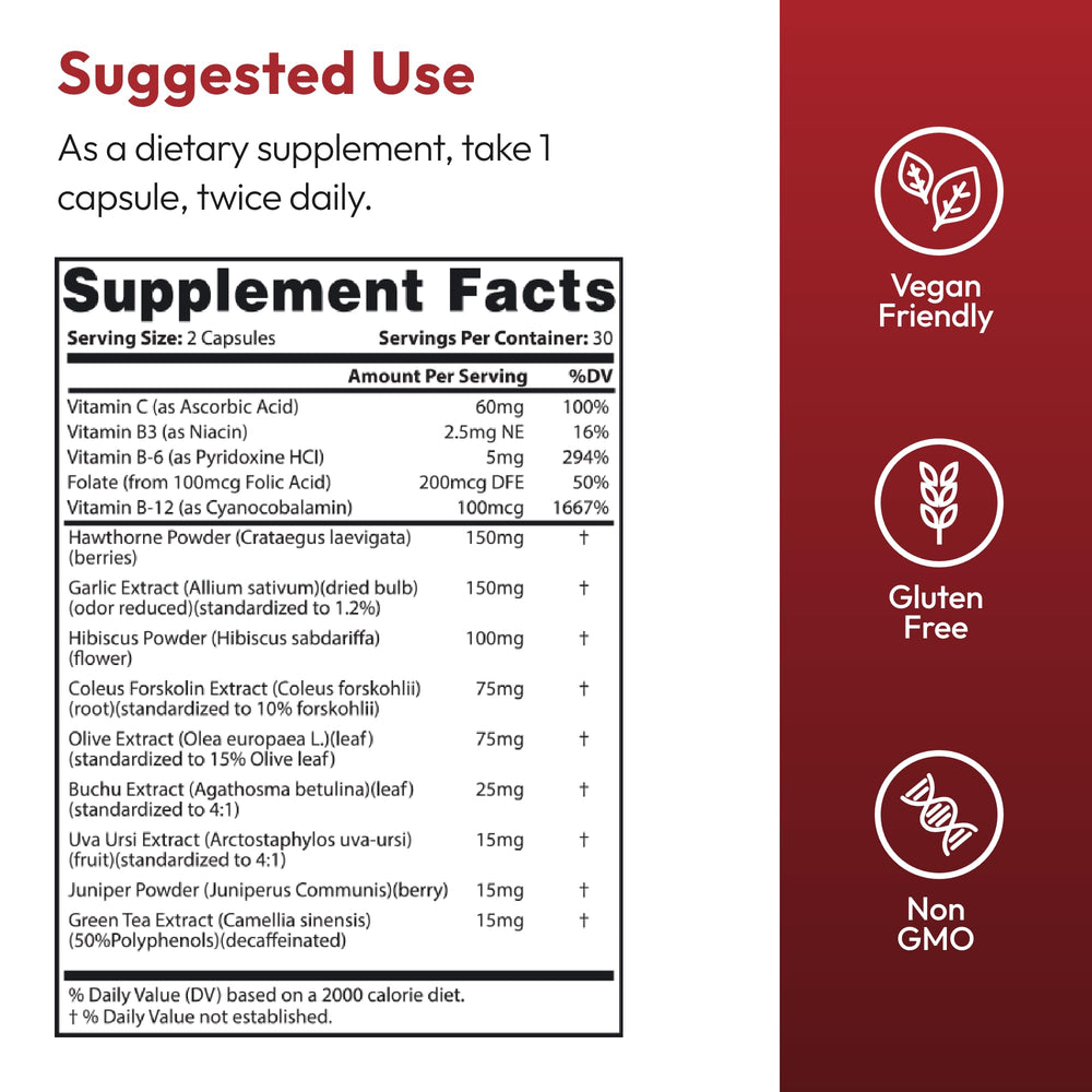 Justified Laboratories Blood Balance Advanced Formula, 620 mg, 60 Count