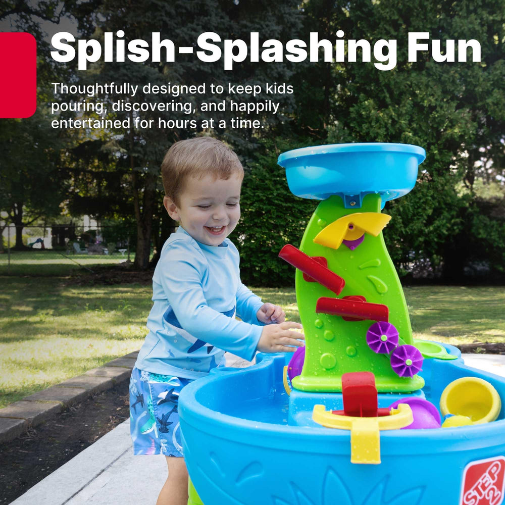 Step2 Rain Showers Splash Pond Water Table, Multi-Colour, 81.3 x 61 x 99.1 cm
