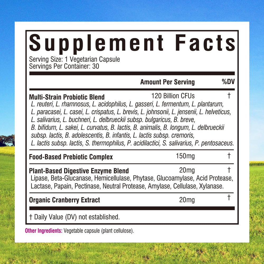 Innate Vitality Women's Once-Daily Probiotics, 120 Billion CFU, 120 Count