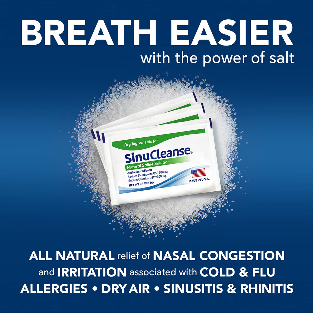 SinuCleanse Saline Packets, 100 Count