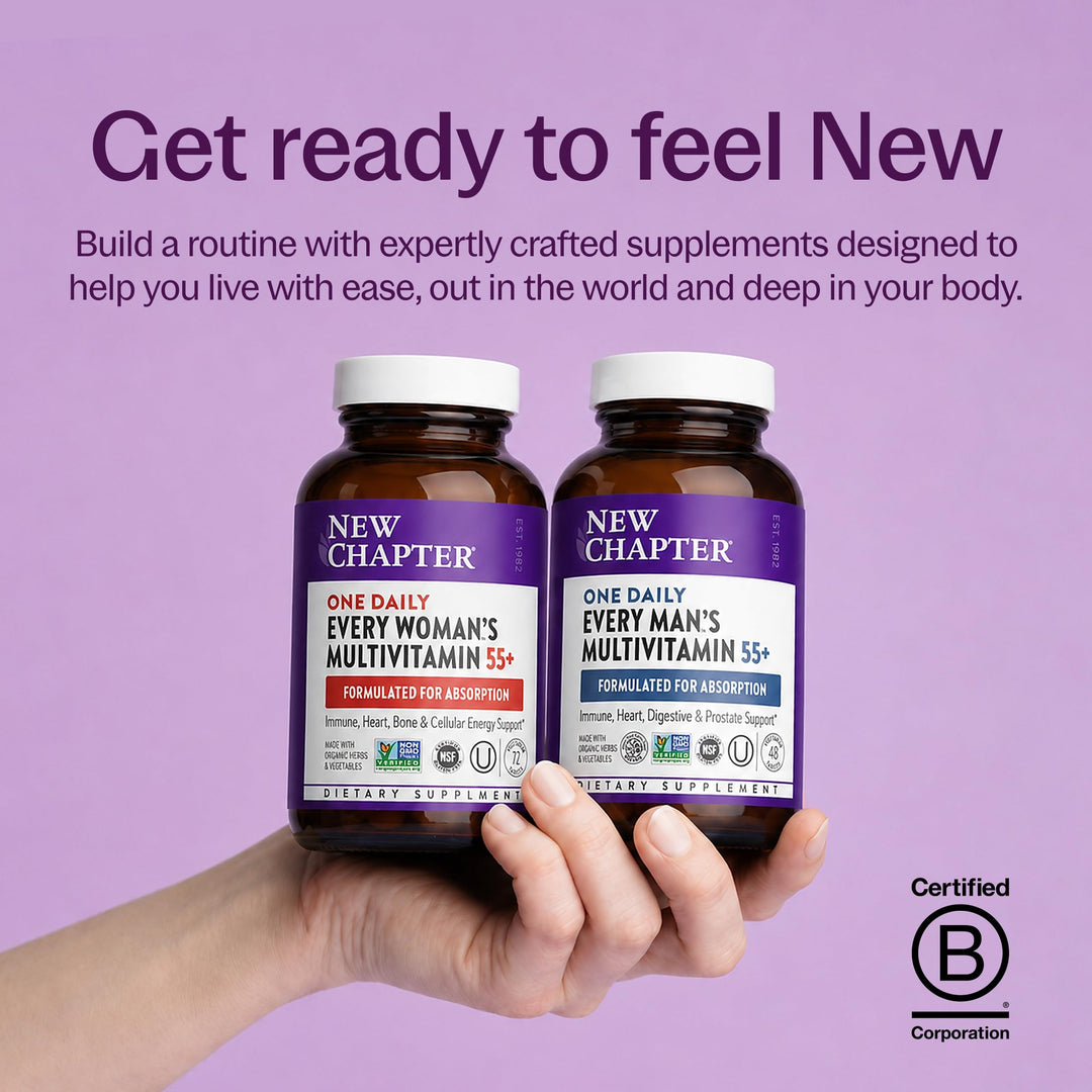 New Chapter Men's Multivitamin 55+, 1 Daily, 1 Count