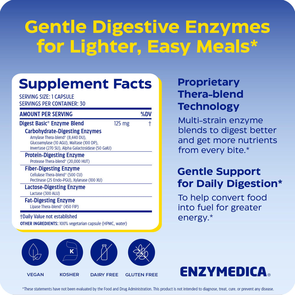 Enzymedica Digest Basic, 30 Count