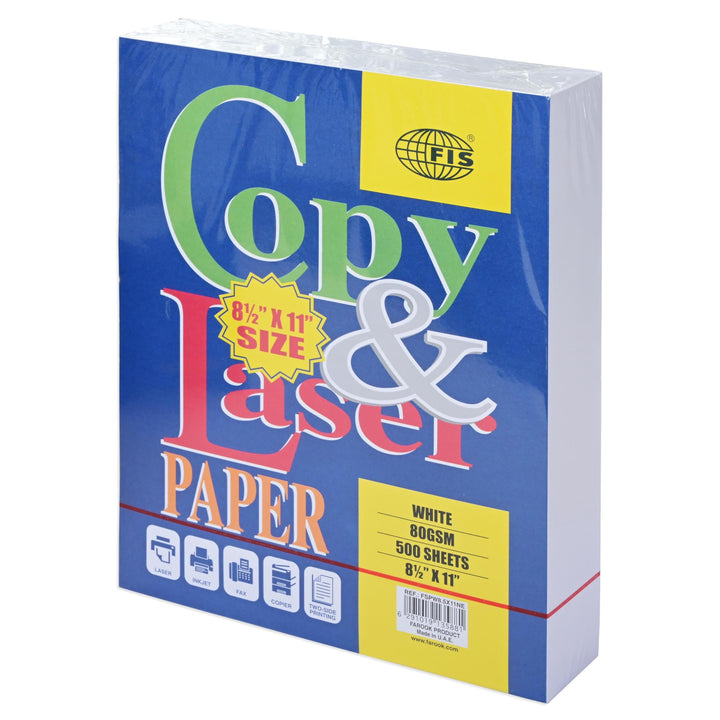 FIS Copy & Laser Paper, Letter Size, 80gsm, 500 Count