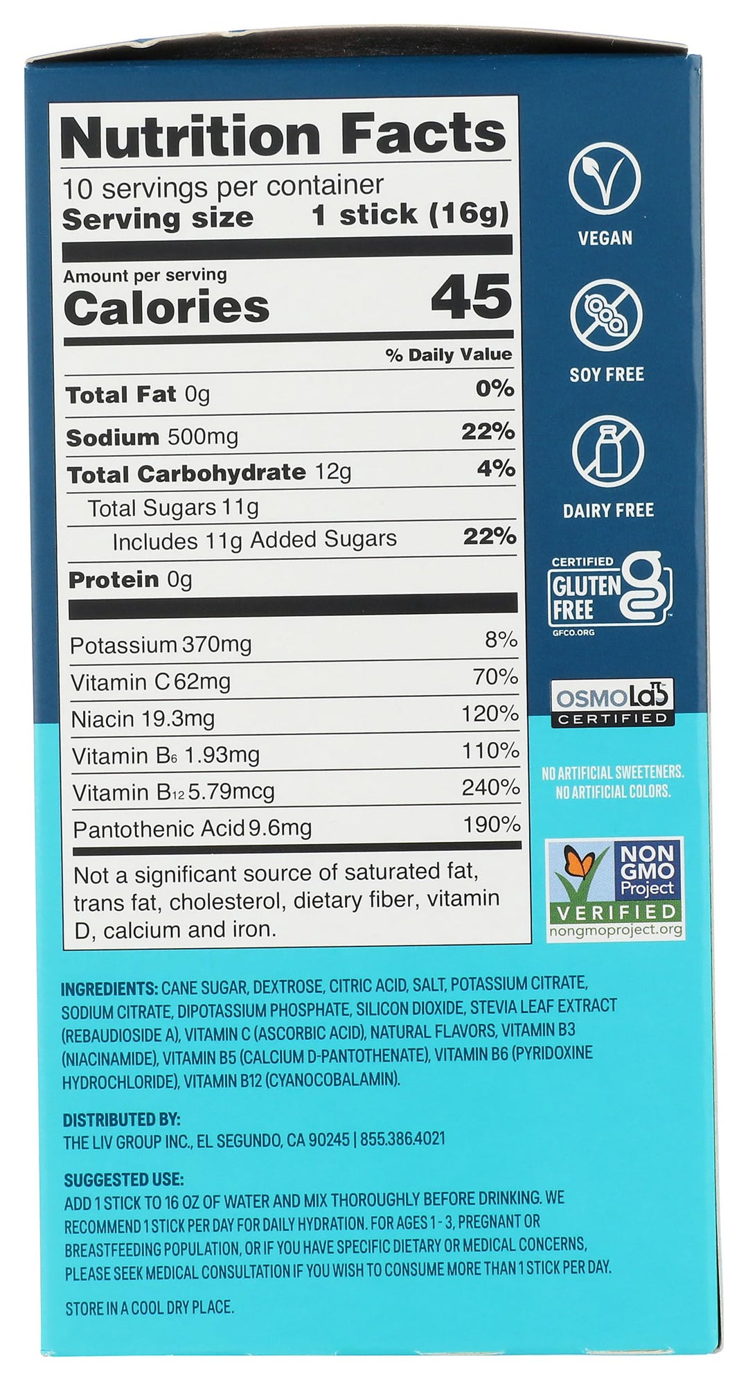 Liquid I.V. Hydration Multiplier Drink Mix, Tropical Punch, 5.64 oz