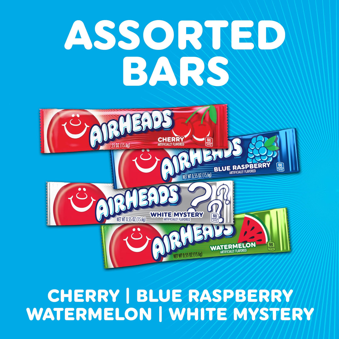 Airheads Candy Bars, Variety, 60 Count