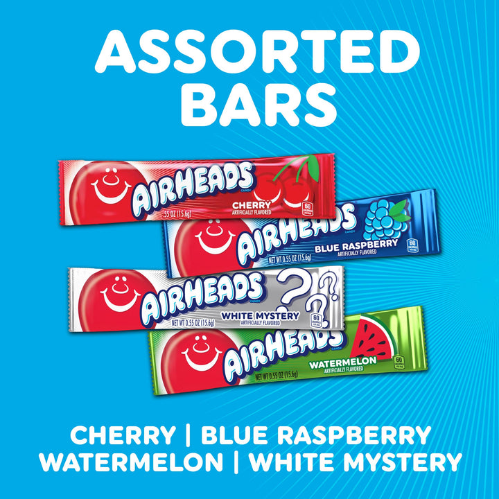 Airheads Candy Bars, Variety, 60 Count