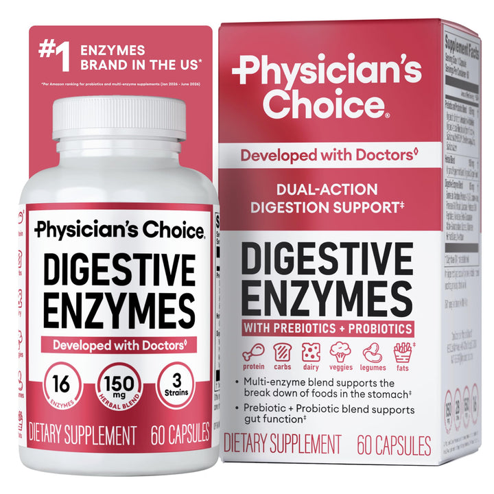 Physician's CHOICE Digestive Enzymes, 60 Count