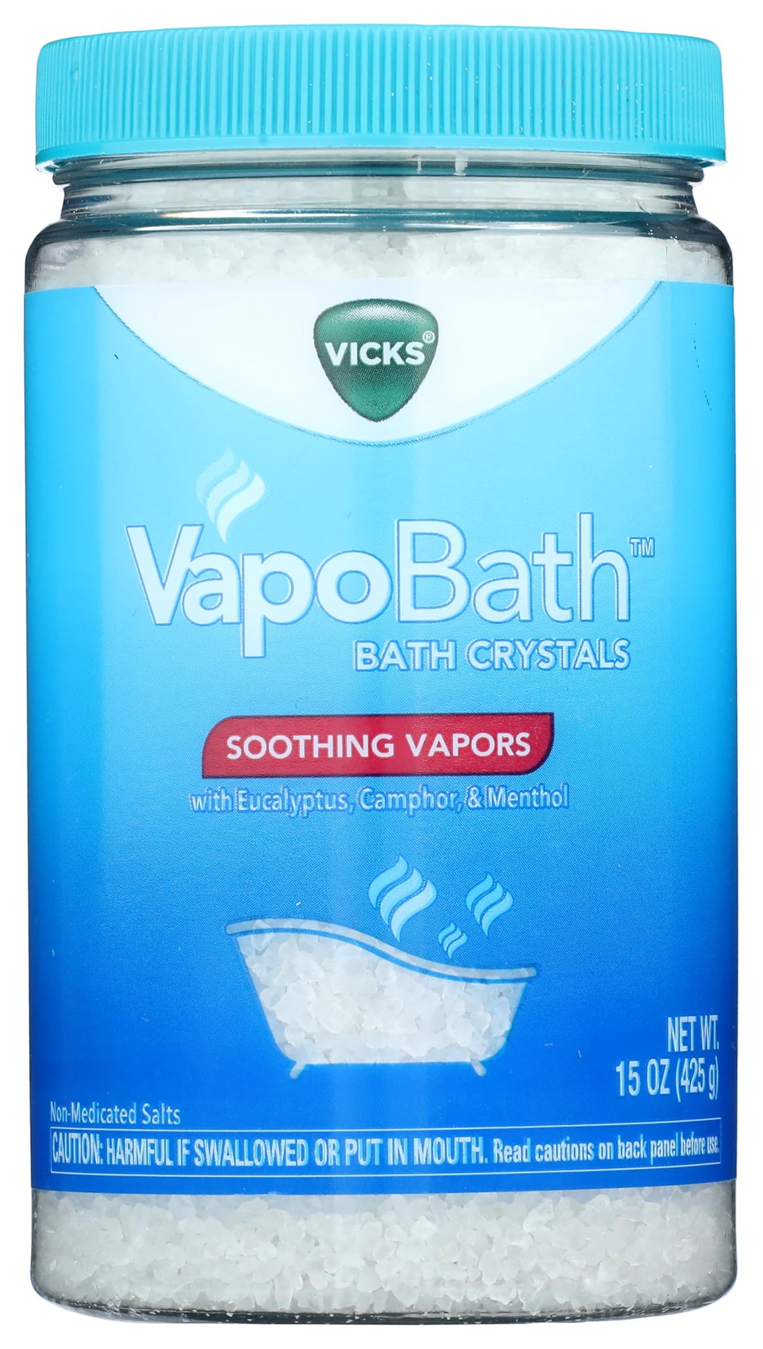 Vicks VapoBath Bath Salts, Eucalyptus and Menthol, 15 oz