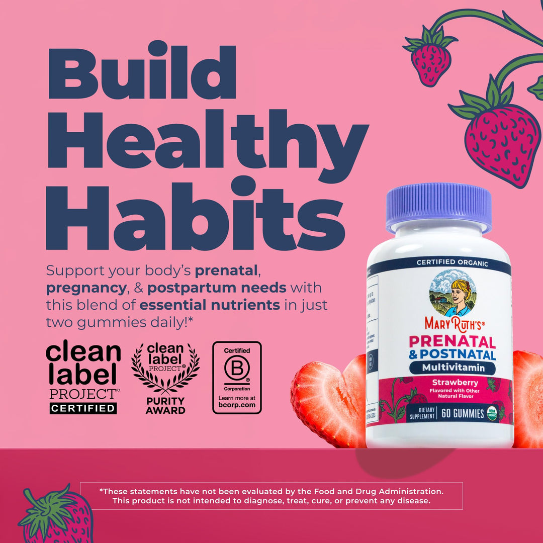 MARYRUTH'S Prenatal Gummies, Organic, 30 Count
