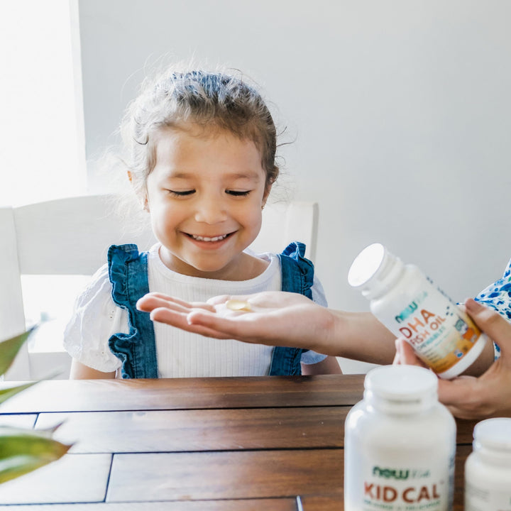 NOW DHA Kids 100 mg, Fruit Flavor, 60 Count