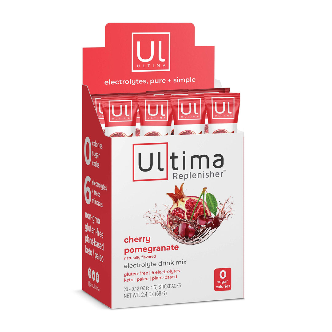 Ultima Replenisher Electrolyte Drink Mix, Cherry Pomegranate, 20 Count