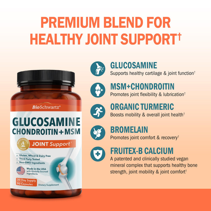 BioSchwartz Glucosamine MSM Chondroitin Supplement
