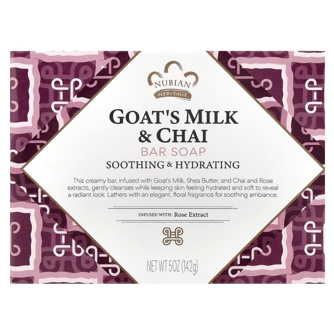 Nubian Heritage Goat's Milk & Chai Soap, 5 oz