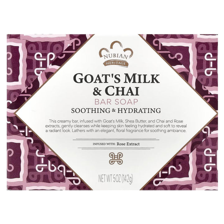 Nubian Heritage Goat's Milk & Chai Soap, 5 oz