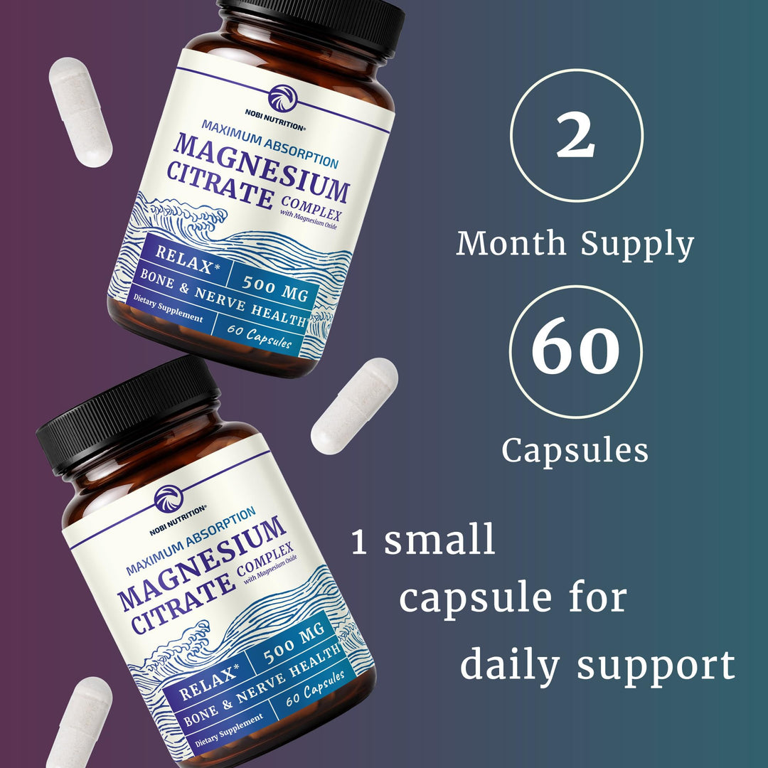 Nobi Nutrition Magnesium Complex, 60 Count